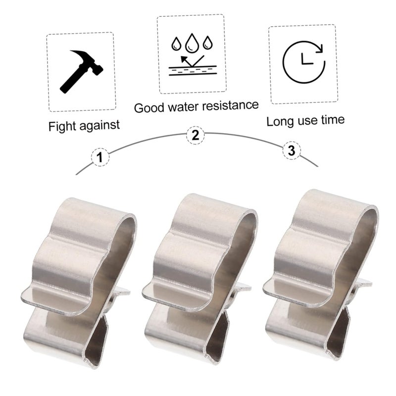Stainless Steel Solar Panel Cable Clips 1 Set For Wire Management Easy Installation - Image 4